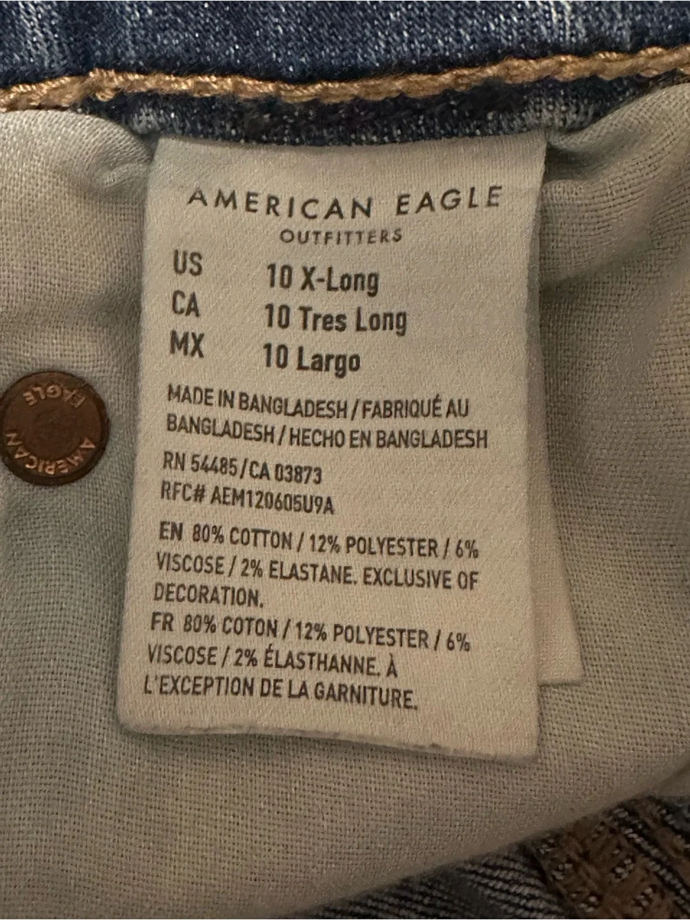 American Eagle Outfitters Dark Blue Denim Cutoff Shorts